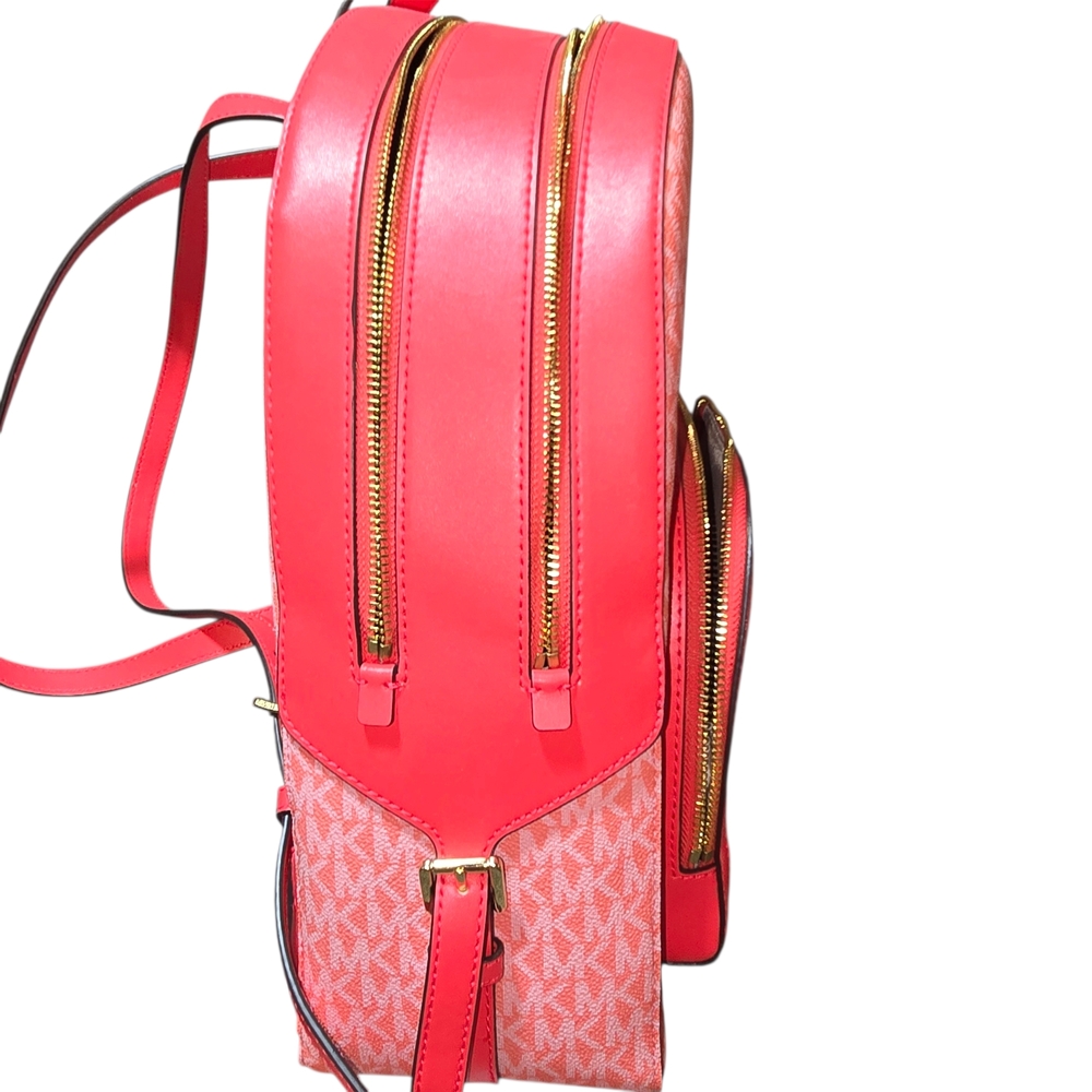 Michael Kors NWT Grapefruit Backpack & Used Wristlet Wallet - Picture 6 of 12